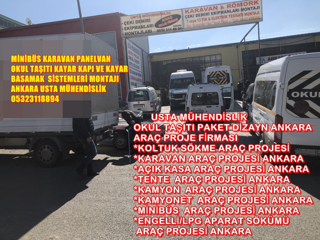 OKUL TI ARAÇ DAN KOLTUK SÖKME OKULTAŞITI ARAÇDAN APARATLARI SÖKEREK PERSONEL SERVİS ARACINA DÖNÜŞÜM ARAÇ PROJESİ Araç Tadilat projeleri. –KAMYON KAMYONET – Açık kasalara ilave TENTE. Araç Tadilat projeleri. Motorlu araç değişimi Tadilat projeleri. a Tadilat projeleri. BOTOBÜSTEN MİNİBÜSE DÖNÜŞ ARAÇ PROJE – minibüse DEN KOLTUK SÖKEREK Panelden Tadilat Araç Tadilat projeleri. USTA MÜHENDİSLİK 05323118894