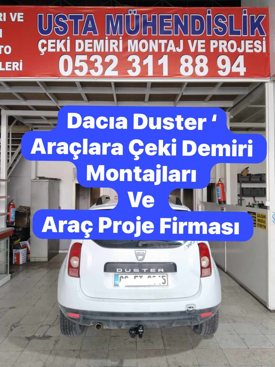 DACİA DUSTER çeki demiri ankara çeki demiri takma montajı fiayatı maliyeti araç projesi ankara 