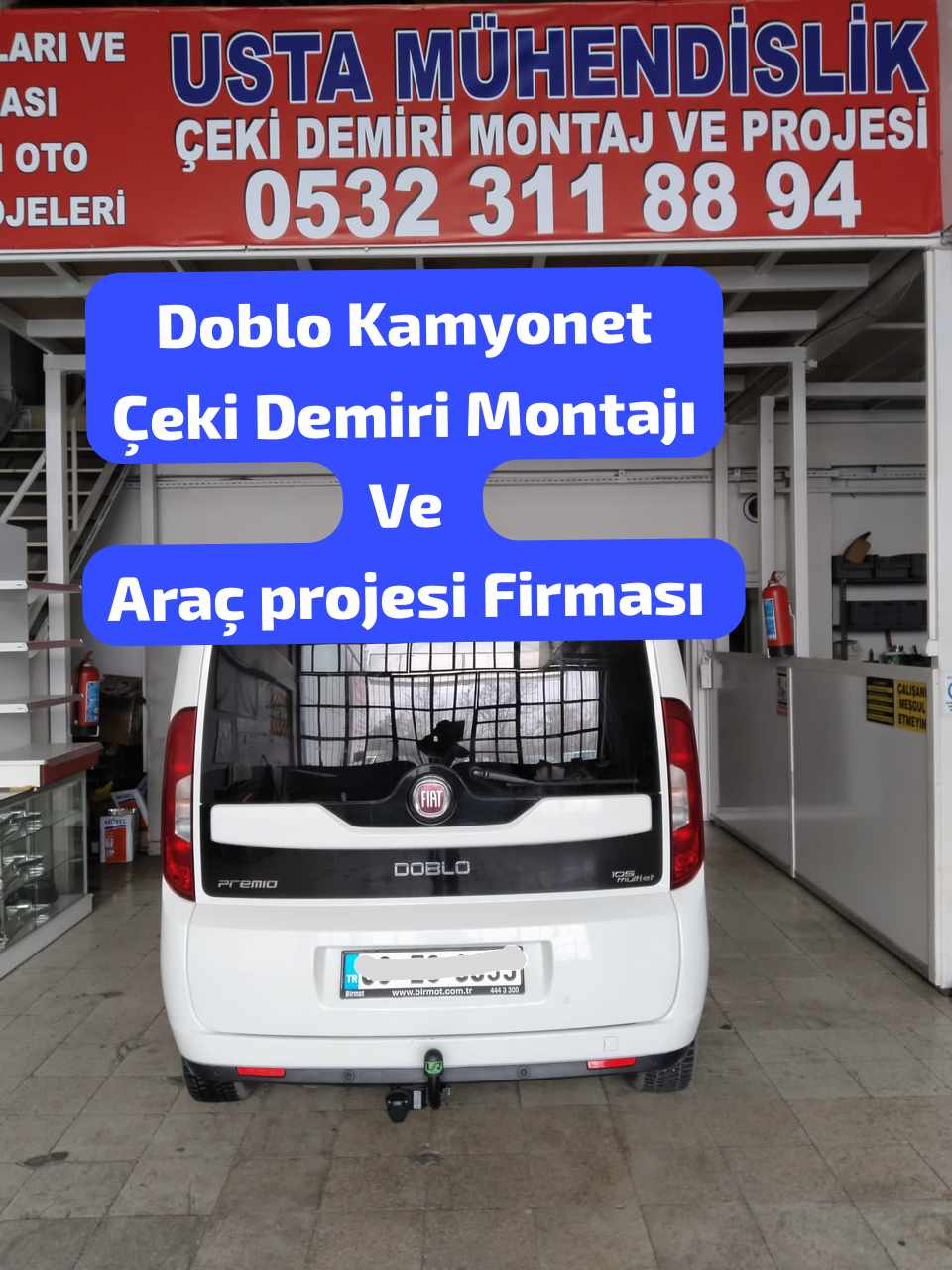 FIAT DOBLO çeki demiri ankara çeki demiri takma montajı fiayatı maliyeti araç projesi ankara 