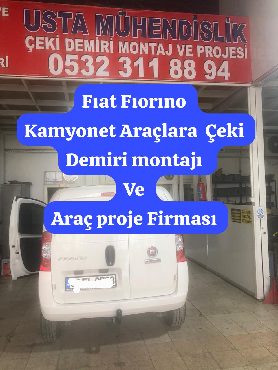 FIAT FIORINO çeki demiri ankara çeki demiri takma montajı fiayatı maliyeti araç projesi ankara 