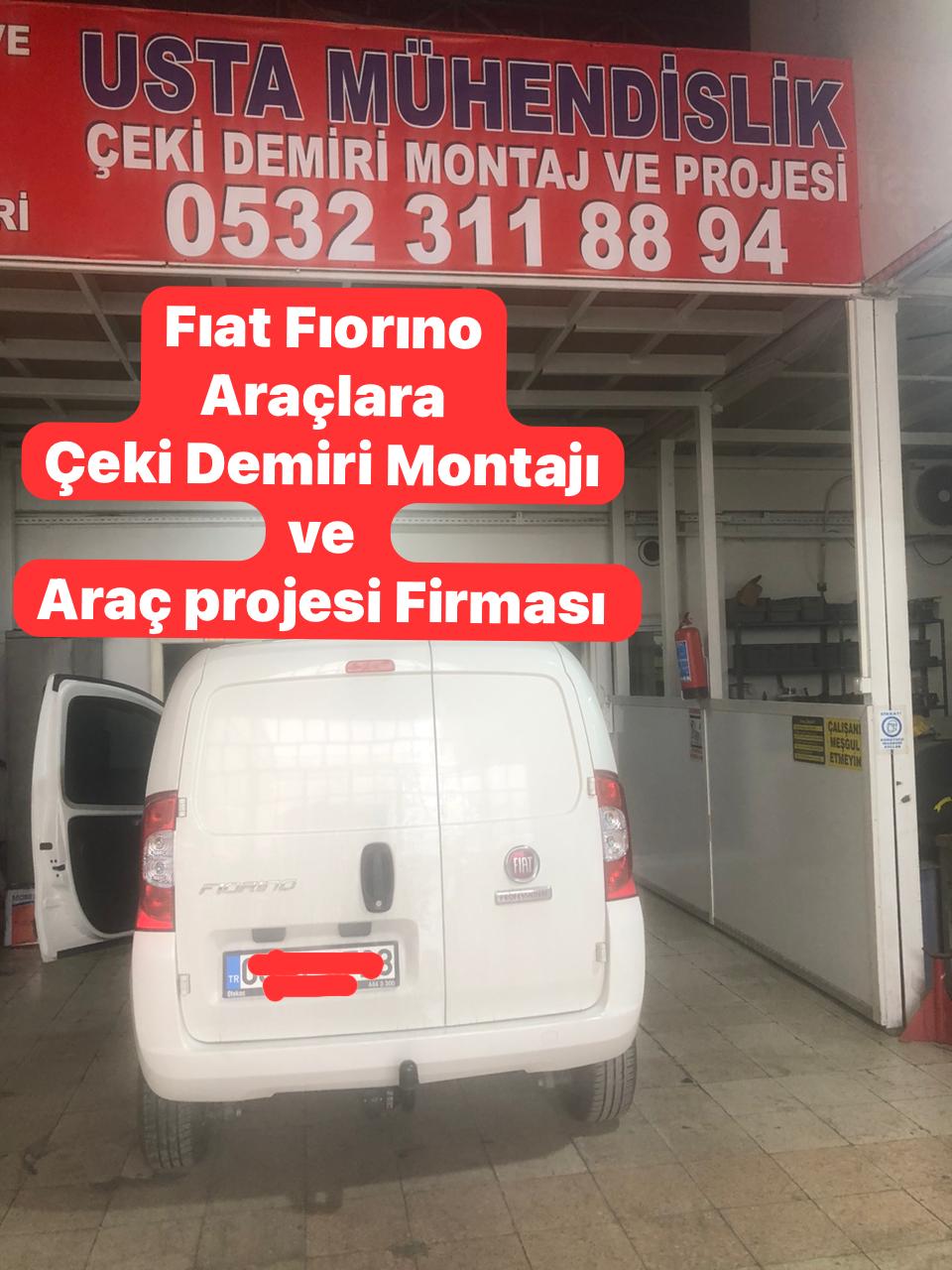 FIAT FIORINO çeki demiri ankara çeki demiri takma montajı fiayatı maliyeti araç projesi ankara 