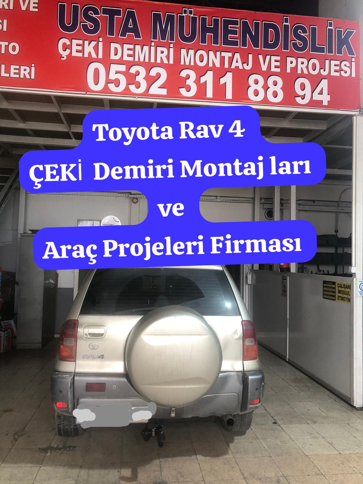 TOYOTARAV 4 çeki demiri ankara çeki demiri takma montajı fiayatı maliyeti araç projesi ankara 